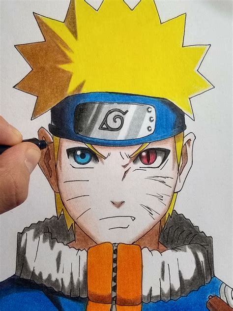 cómo dibujar a naruto